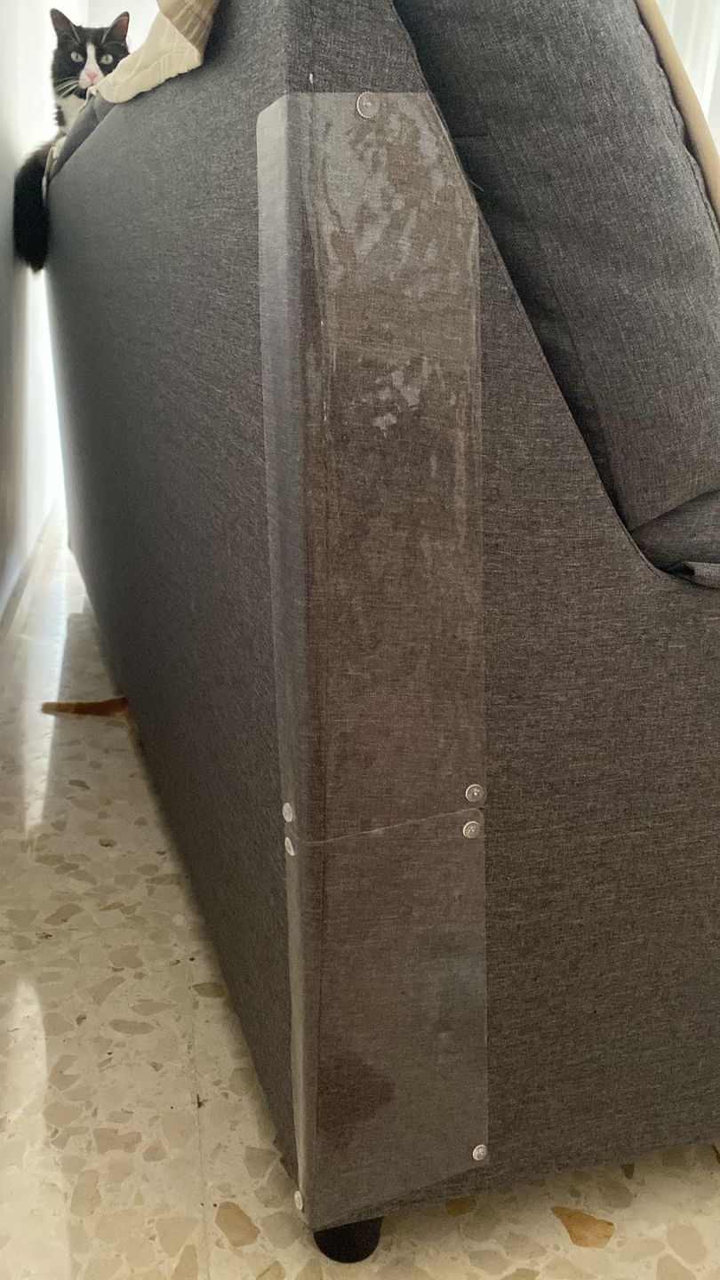 Customer photo review of Feline Furniture Guard