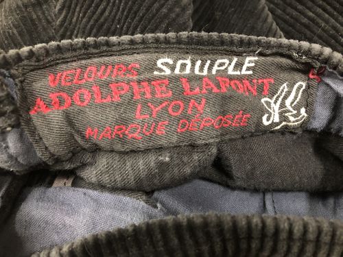 Customer photo review of 【~40's】French Vintage Black Corduroy Work Pants "Adolphe Lafont"