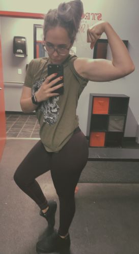 Customer photo review of Salty Savage Unisex "Out of My Mind” Tee | Olive
