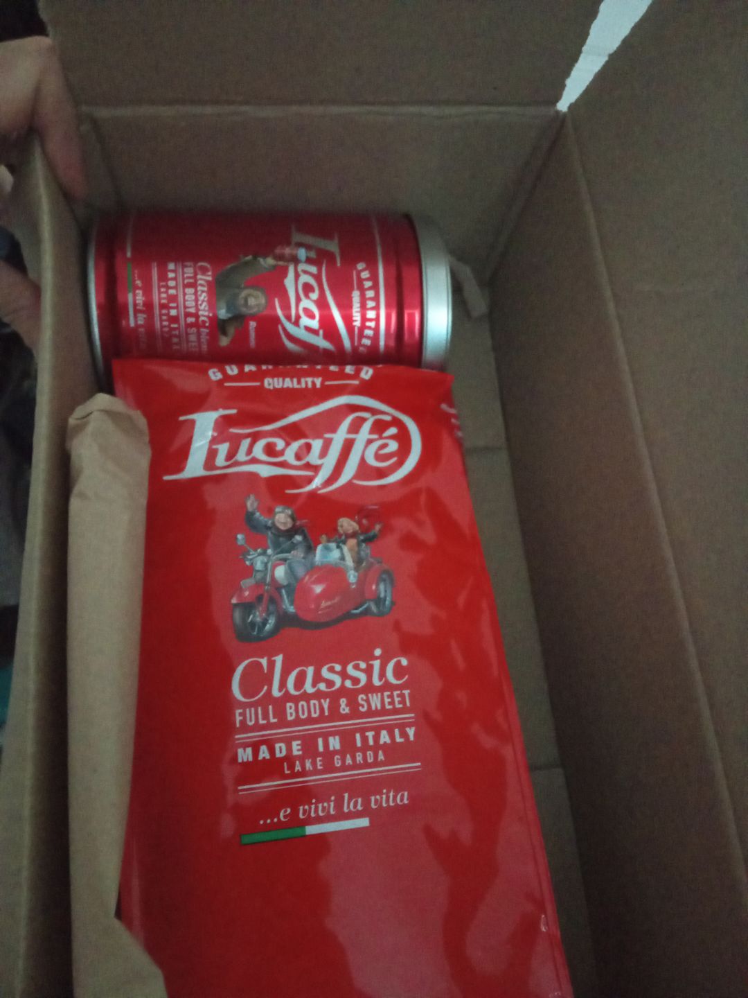 Customer photo review of Lucaffe Classic 1 kg Grano Entero