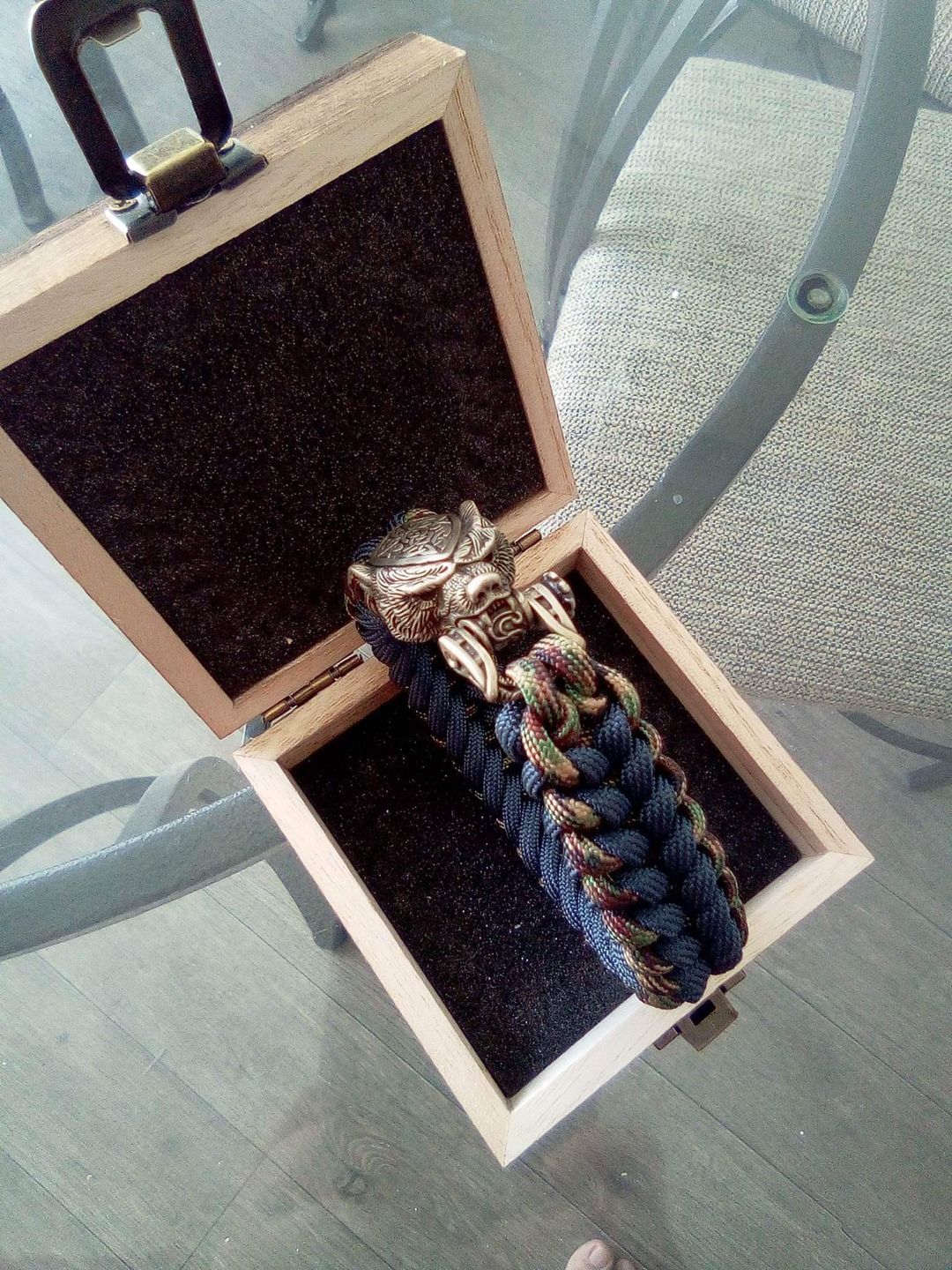 Customer photo review of Vikings Bear Paracord Bracelet