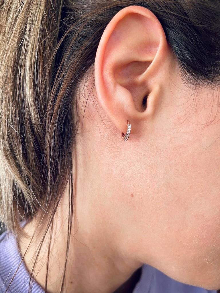 Customer photo review of ARGOLLAS POLAR BAÑADAS EN ORO ROSADO