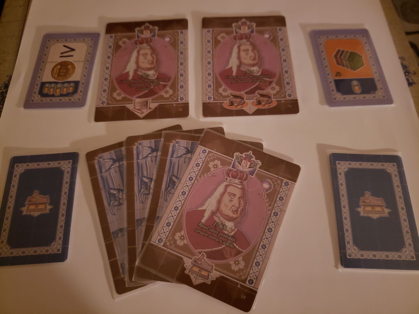 Customer photo review of Clear Matte Standard Size Card Sleeves