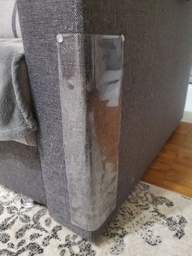 Customer photo review of Feline Furniture Guard