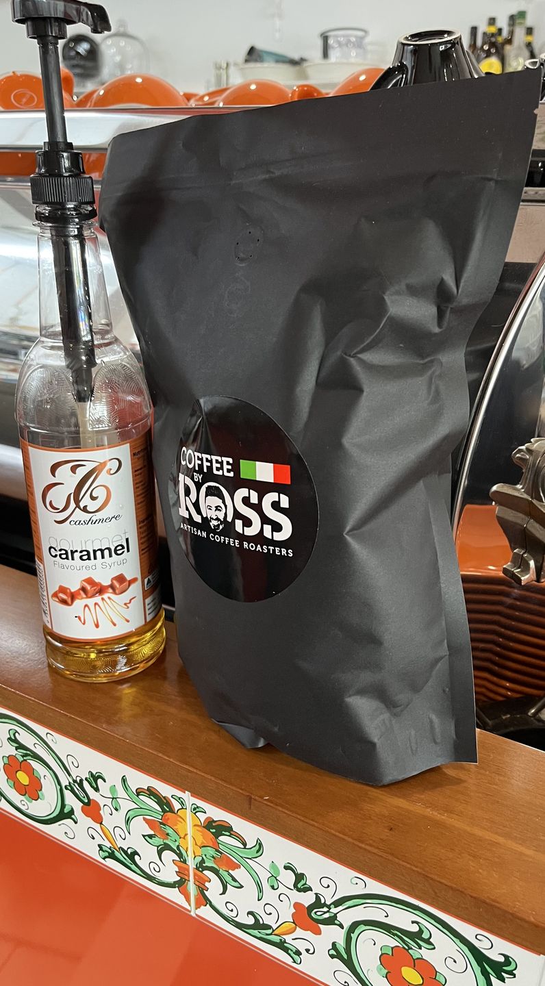 Customer photo review of Caramel Coffee Syrup