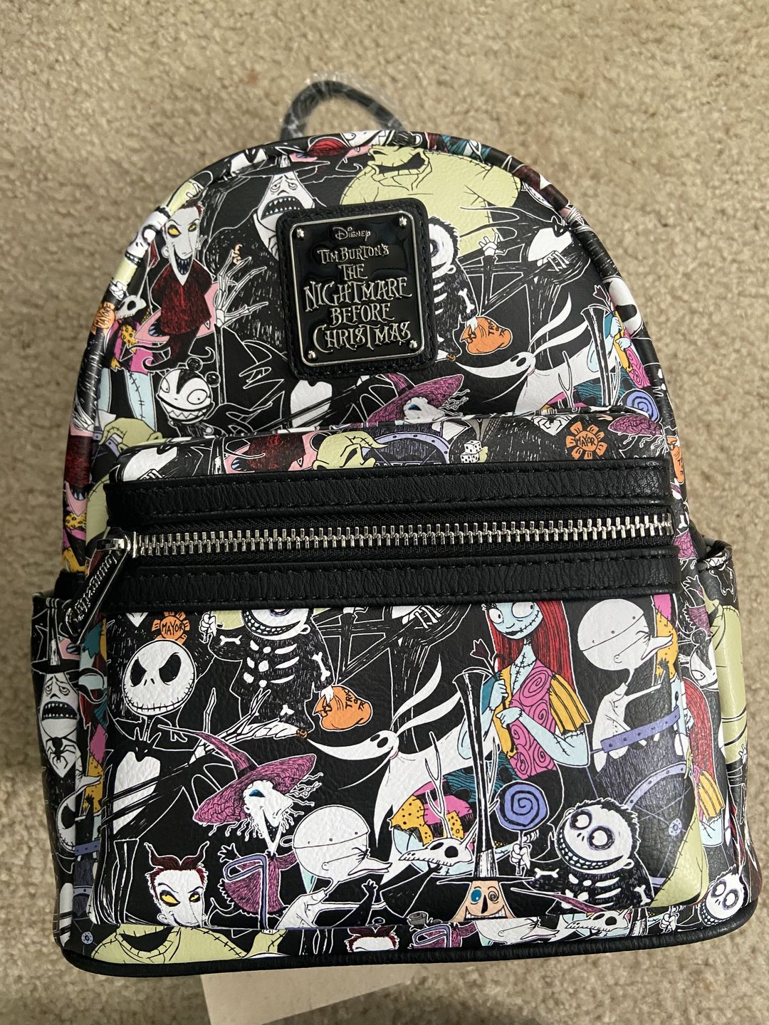 Customer photo review of 707 Street Exclusive - Loungefly Disney The Nightmare Before Christmas Allover Print Mini Backpack - November Preorder
