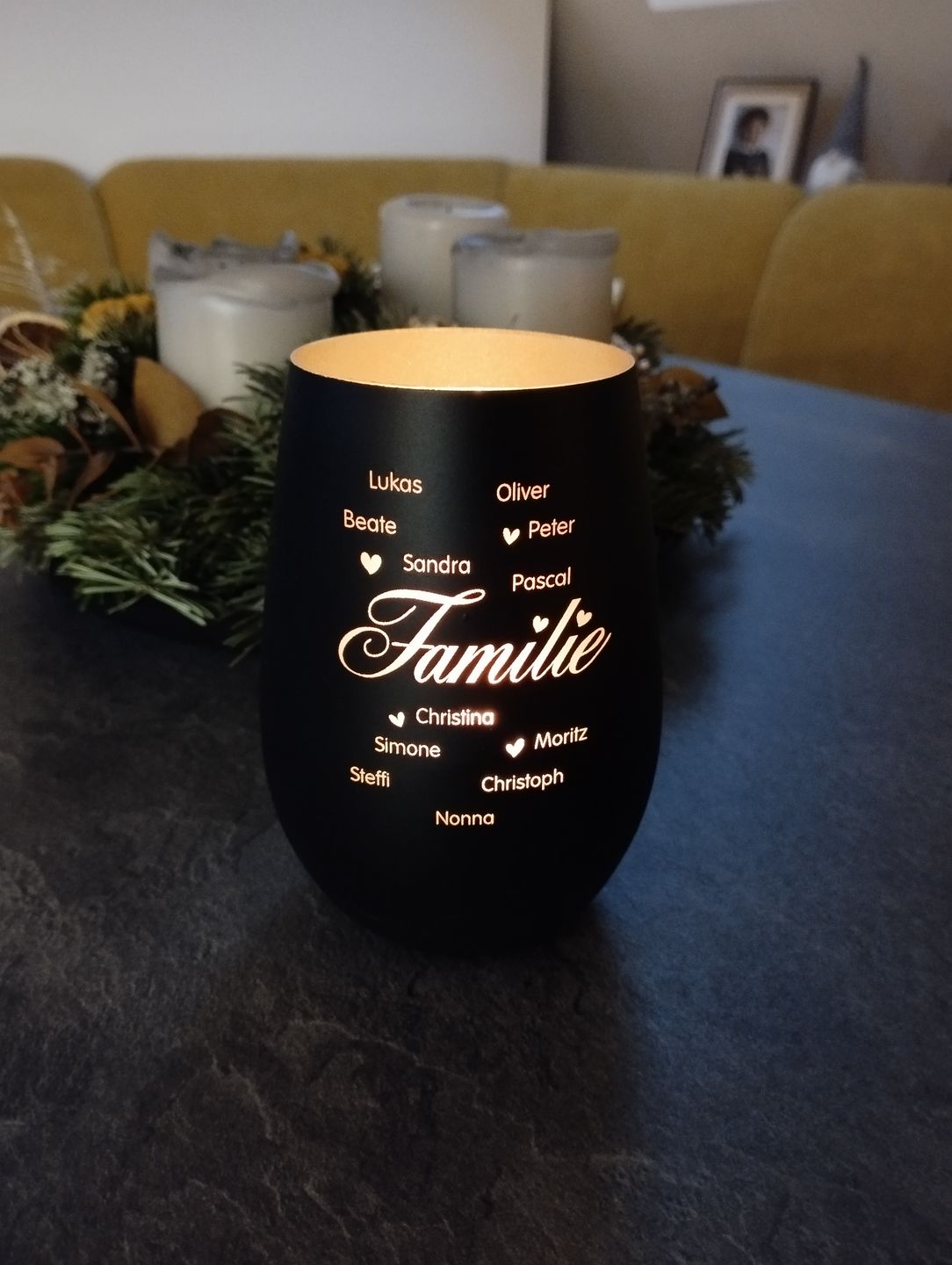 Customer photo review of Familie ist... - Familien-Windlicht