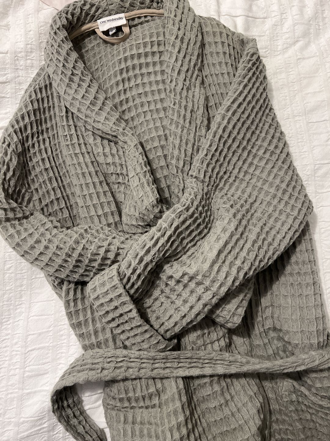 Customer photo review of Waffle Knit Robe
