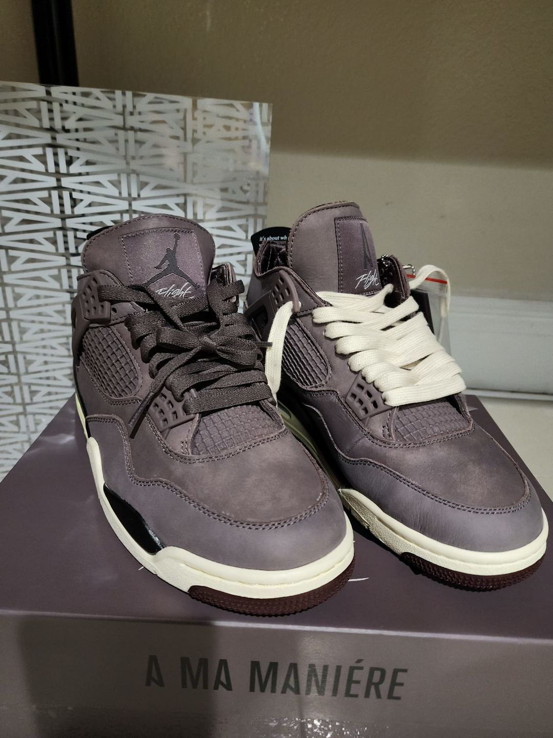 Customer photo review of Flat 100% Cotton Shoe Laces