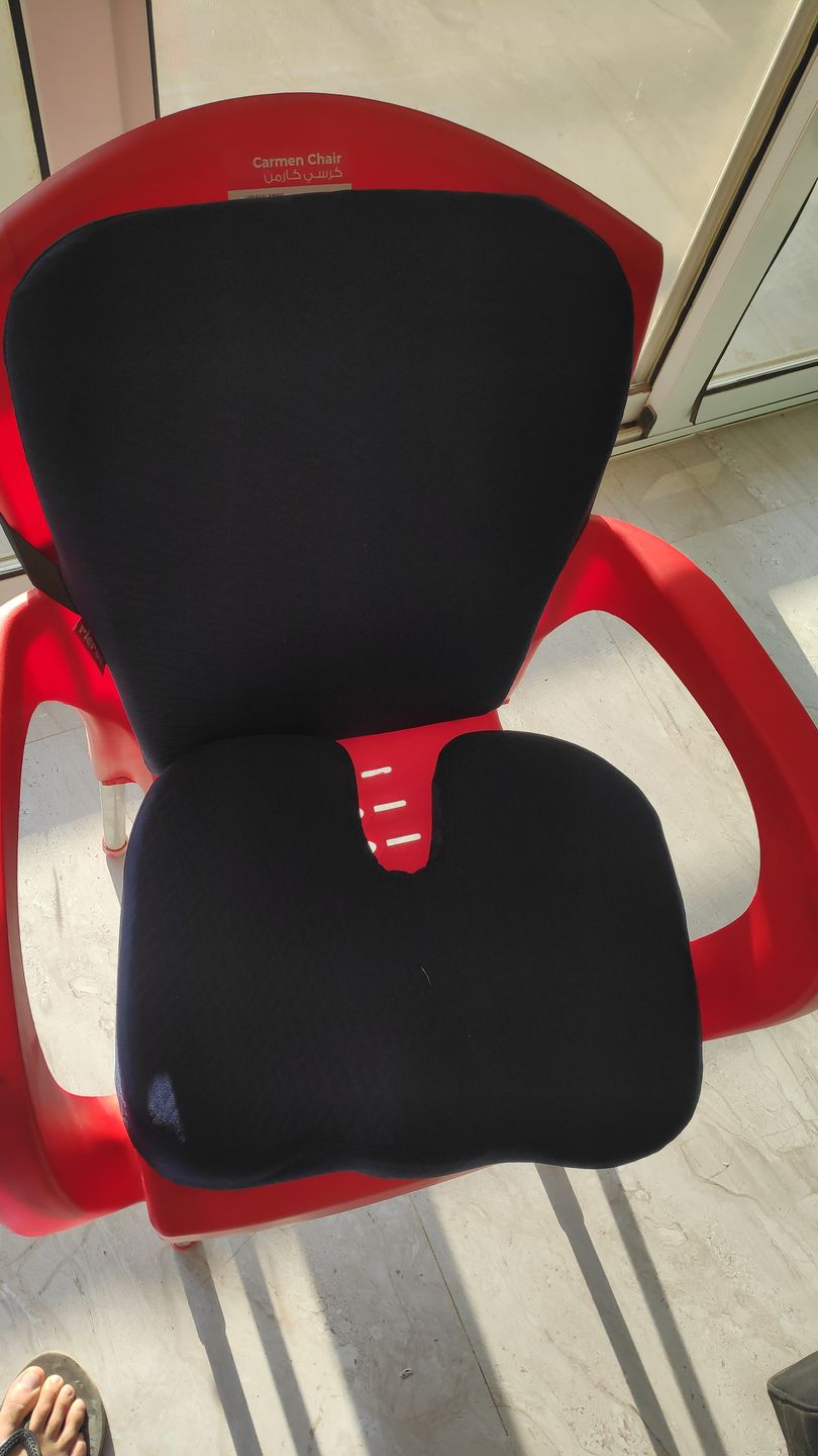 Customer photo review of Ruf- Full back Support Pillow