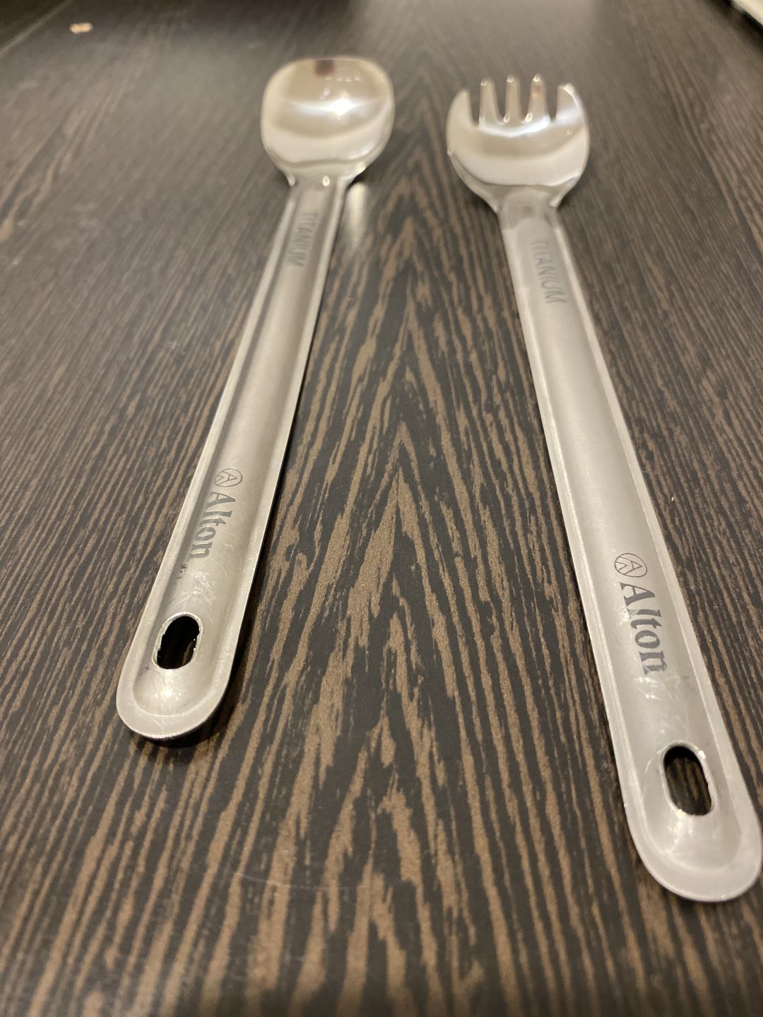 Customer photo review of Ultralight Titanium Cutlery