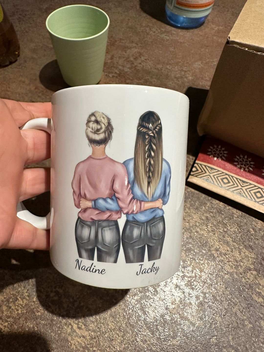 Customer photo review of Winter Besties - Personalisierte Tasse