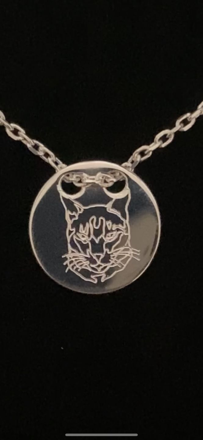 Customer photo review of Custom Love Necklace