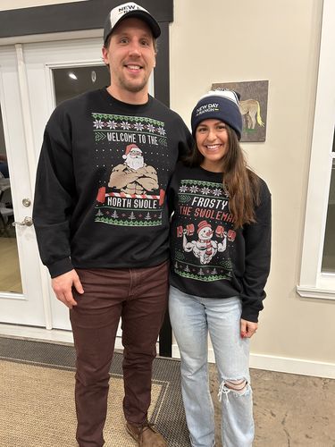 Customer photo review of Frosty The Swoleman - Sweatshirt