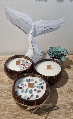 Customer photo review of Candle Making Kit Coconut - Starter DIY Kit With Coco Soy Wax Blend & 60ml Fragrance