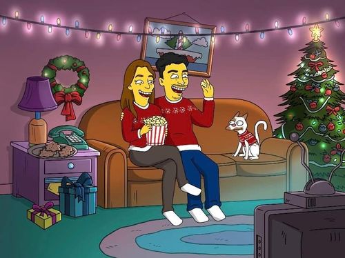 Customer photo review of Caricature dessinée à la main: Portrait Simpson