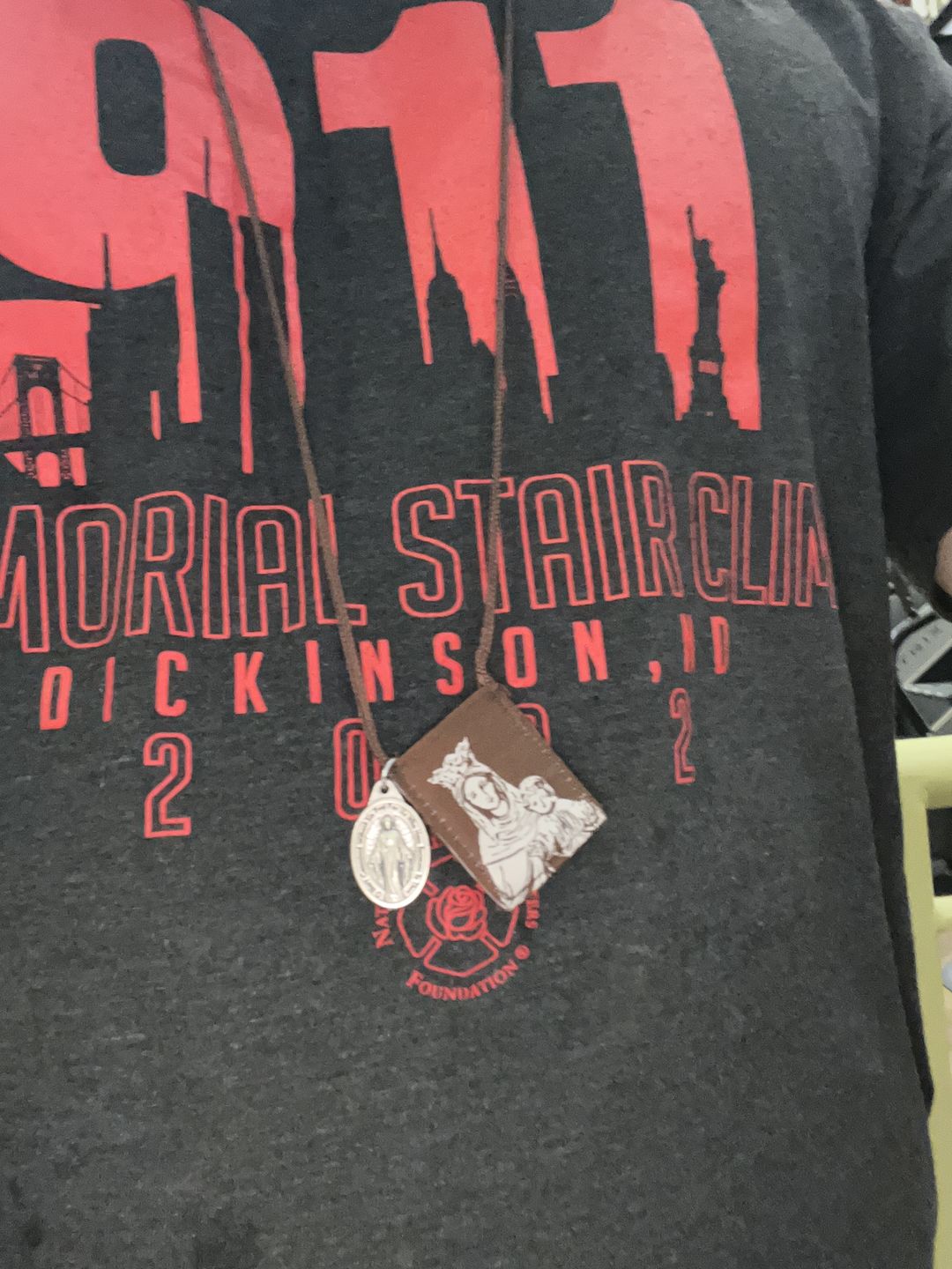 Customer photo review of Premium Brown Scapular, Brown & Cream, Our Lady of Mt. Carmel with Promise