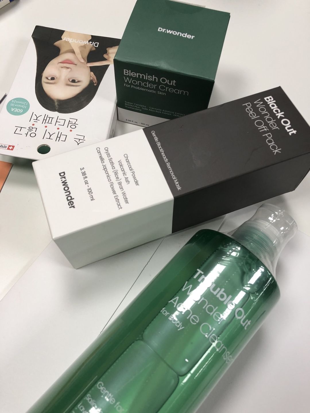 Customer photo review of Acne Cleanser (body wash)