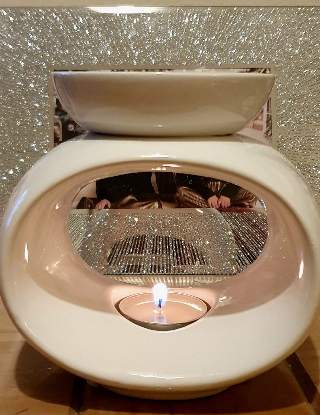 Customer photo review of Rome Ceramic Wax Burner
