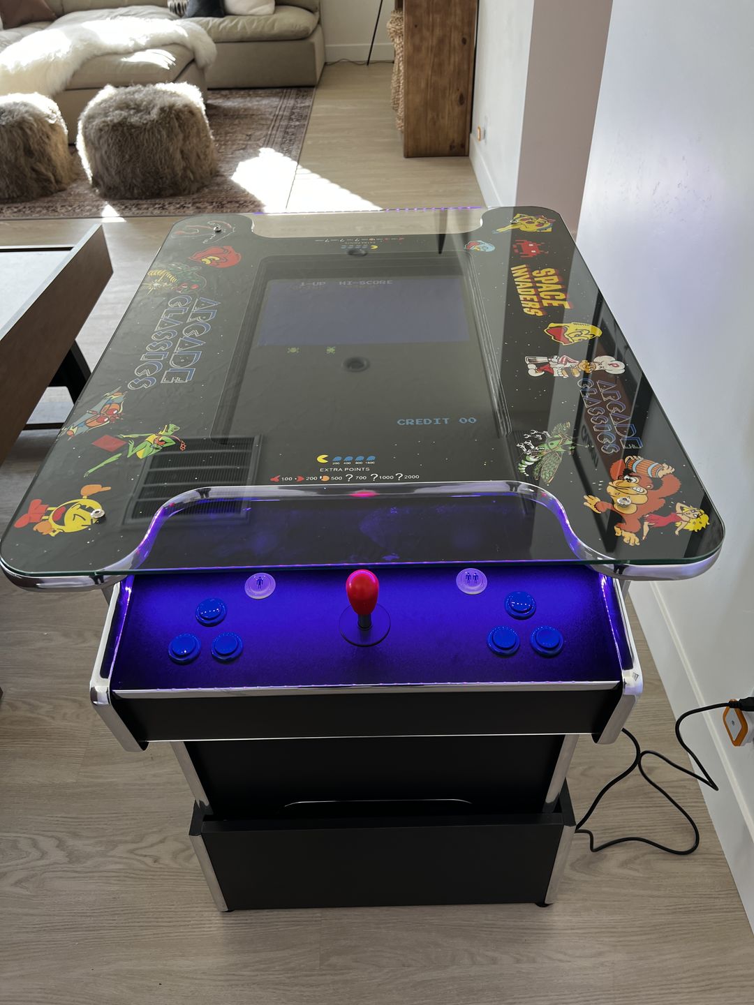 Customer photo review of Riser Combo 412 Arcade Commercial Cocktail Table Machine