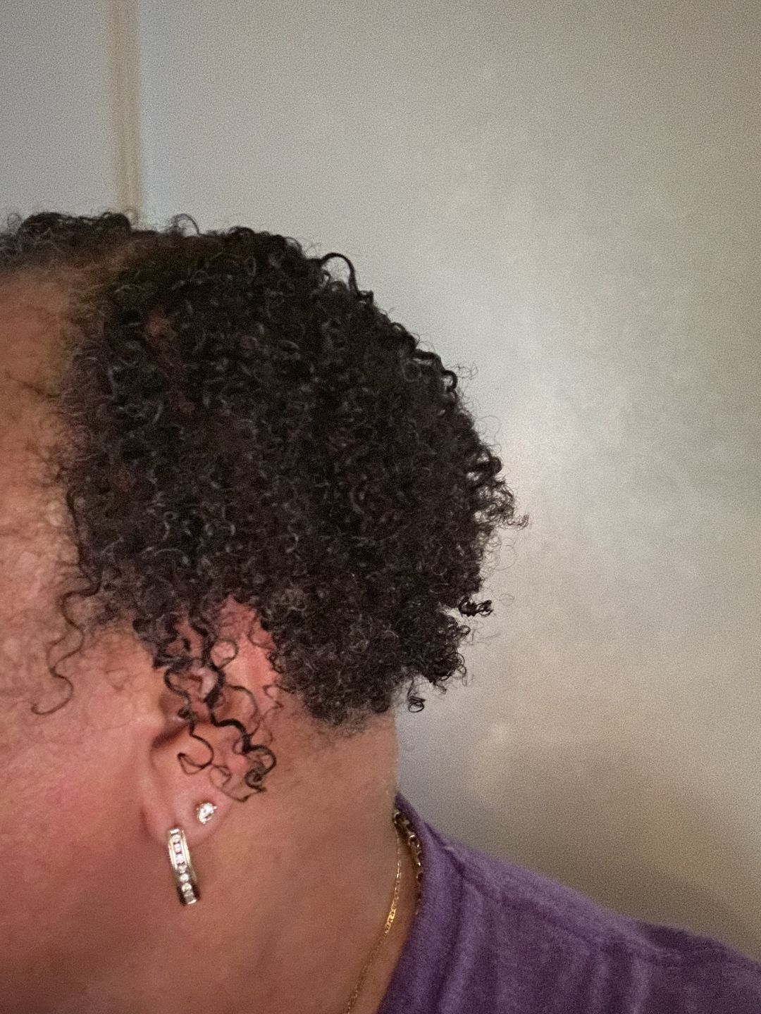 Customer photo review of Defining Flaxseed Gel for Curly Hair with Organic Jojoba Oil for Moisture and Lavender Fragrance