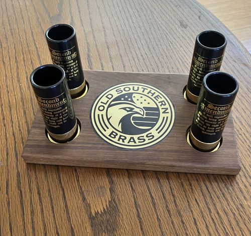 Customer photo review of 12 Gauge Shot Glasses Set of 4 - 2nd Amendment