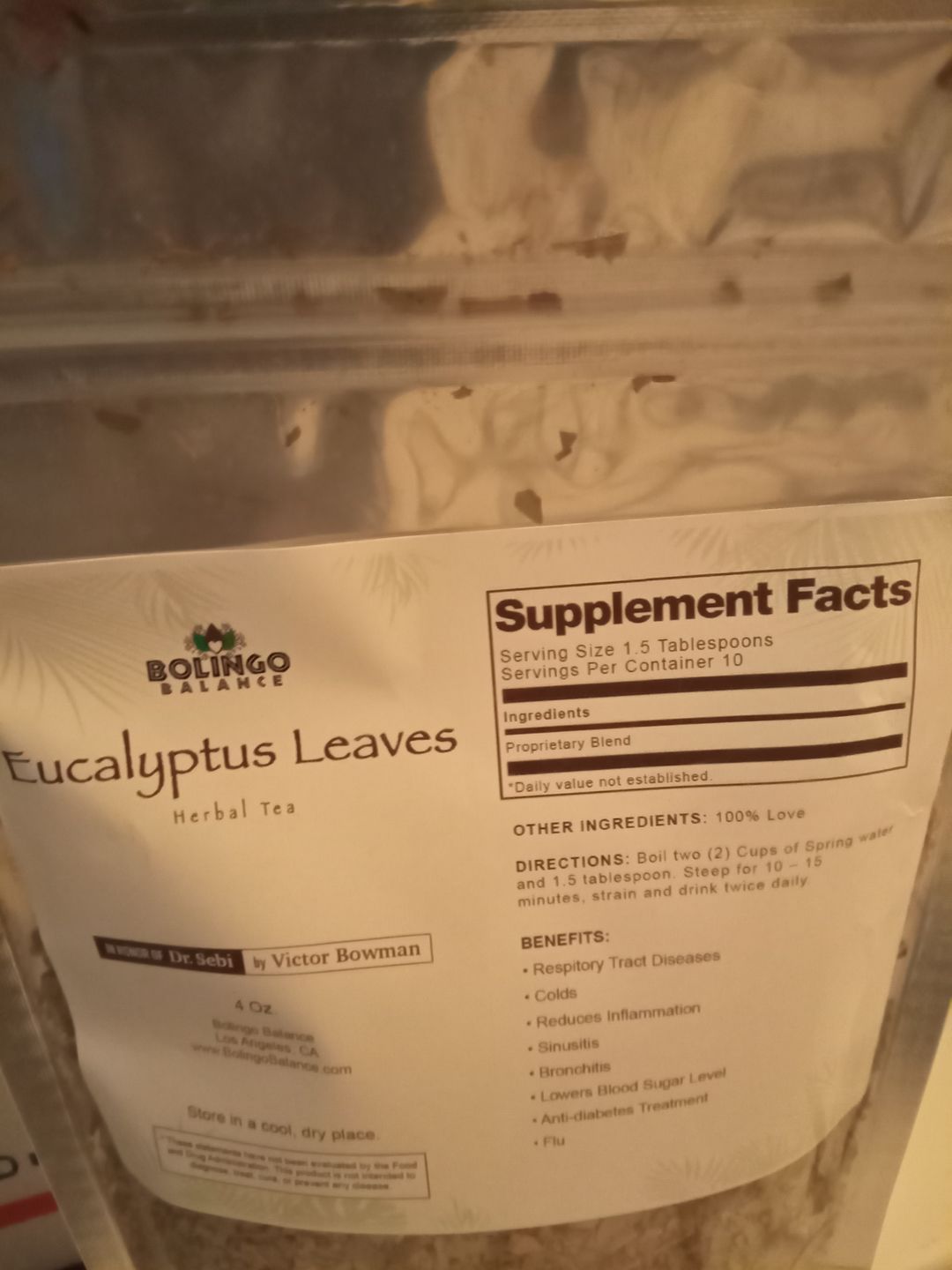 Customer photo review of EUCALYPTUS LEAVES