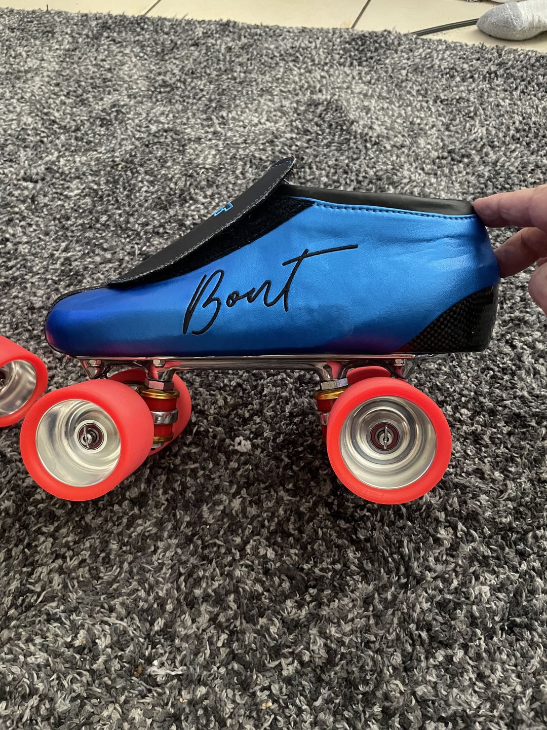 Customer photo review of MyBonts Racer Carbon Speed Skate Boots
