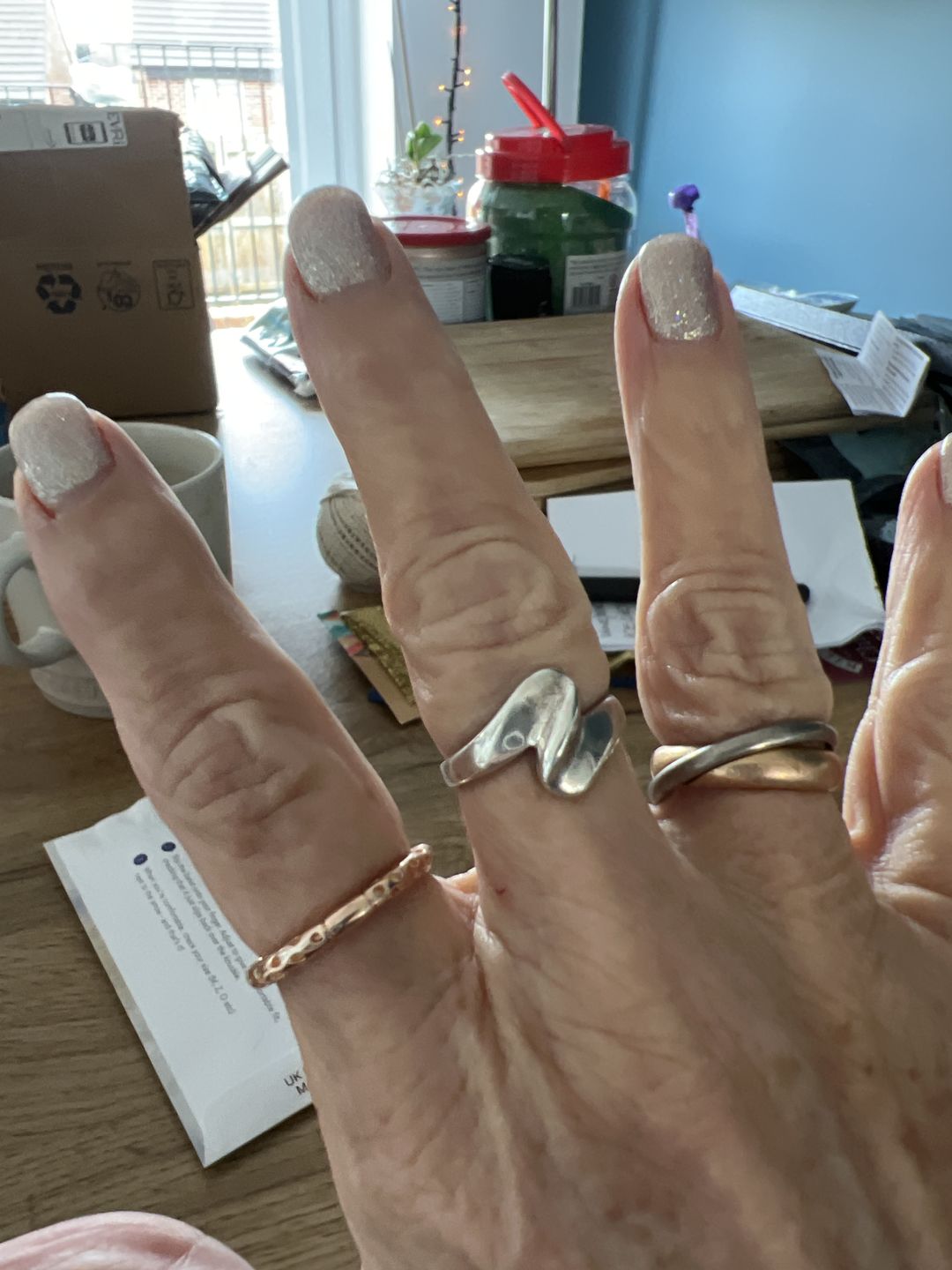 Customer photo review of Allegro Stacking Band Ring