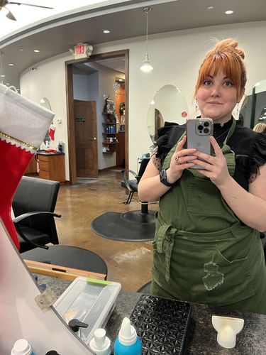 Customer photo review of Olive Green Apron