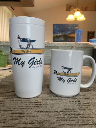 Customer photo review of Custom 20 oz. Stainless Steel Boat Tumbler