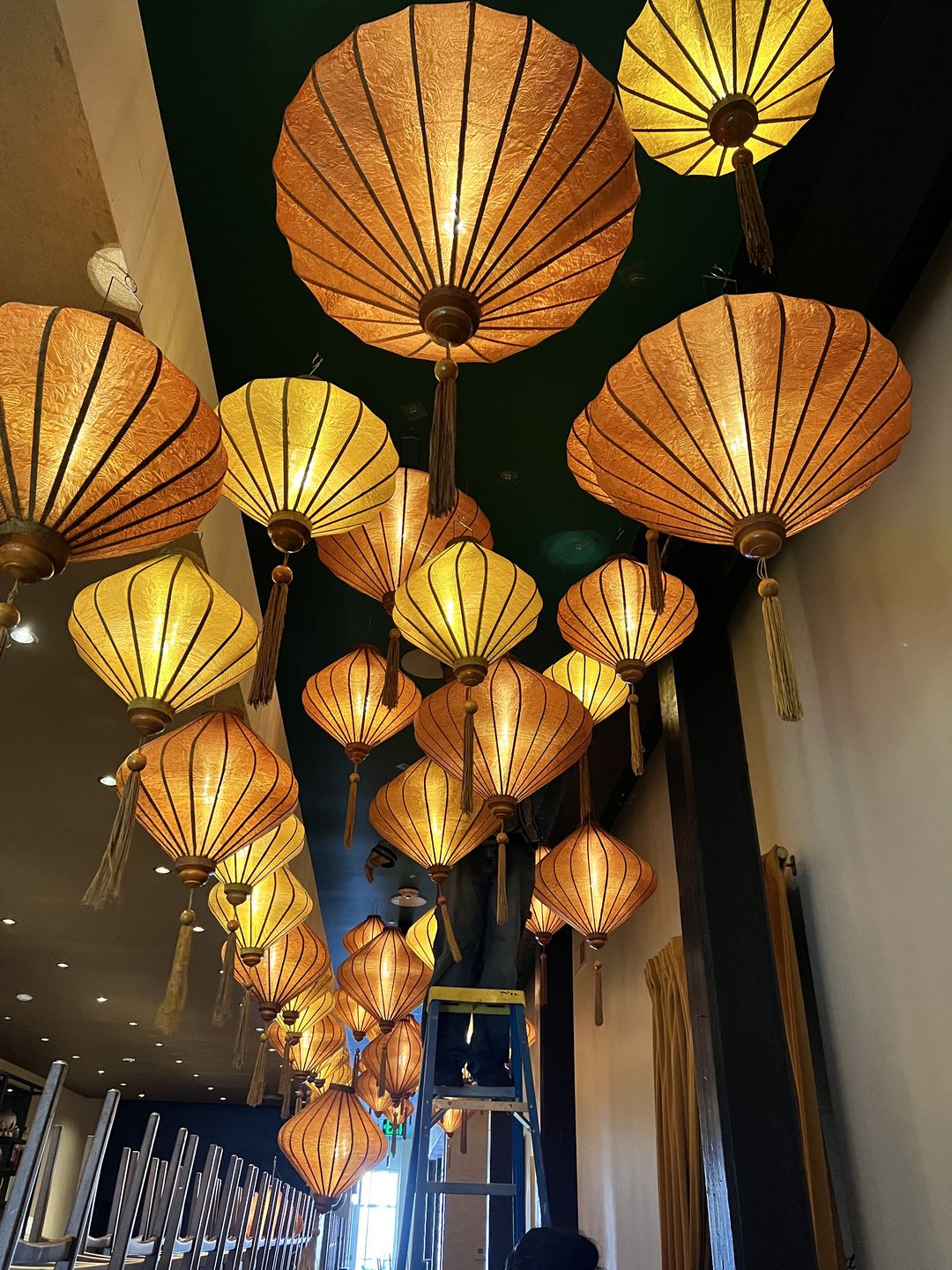 Customer photo review of MoonBright™ 12-LED Omni360 Remote Control Omni-Directional Lantern Light, Hanging / Table Top, Warm White (Battery Powered)