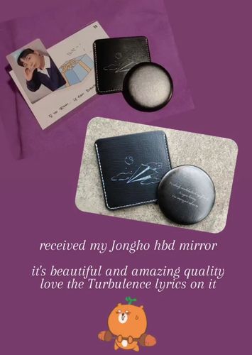 Customer photo review of ATEEZ JONGHO - HBD [OUR STORY] HAND MIRROR