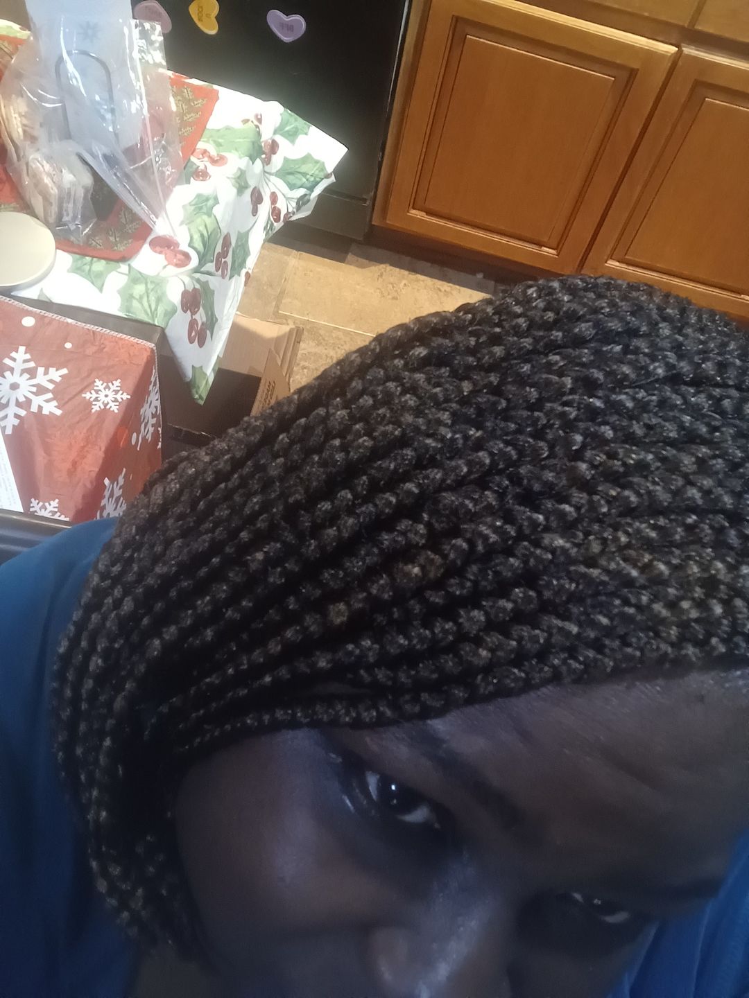 Customer photo review of OUTRE SYNTHETIC PRE STRETCHED ULTRA BRAID - XPRESSION 3X 52"