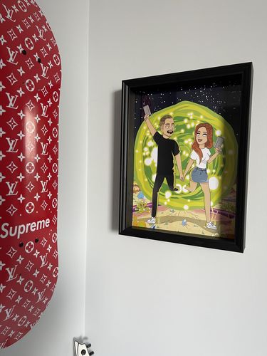 Customer photo review of 'Rick and Morty' Custom Portrait