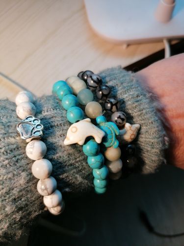 Customer photo review of "Polar Bear" Tracking bracelet