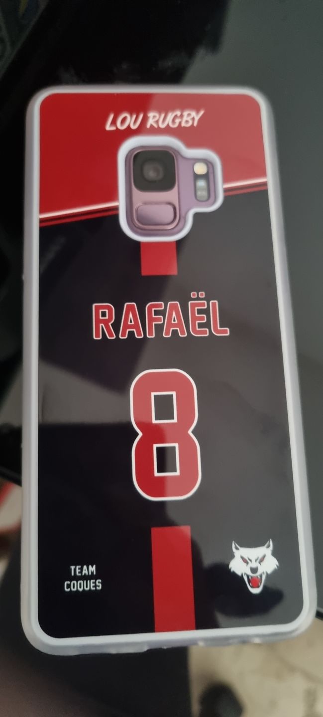 Customer photo review of Coque rugby LYON RUGBY LOU personnalisable - TEAMCOQUES