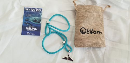 Customer photo review of "Whale" tracking bracelet