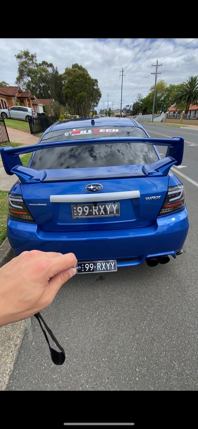 Customer photo review of NSW Premium Licence Plate Custom Keychain