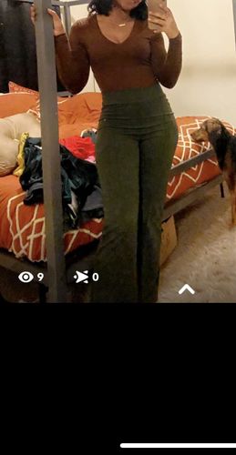 Customer photo review of Sleek & Stylish Pants (Olive)