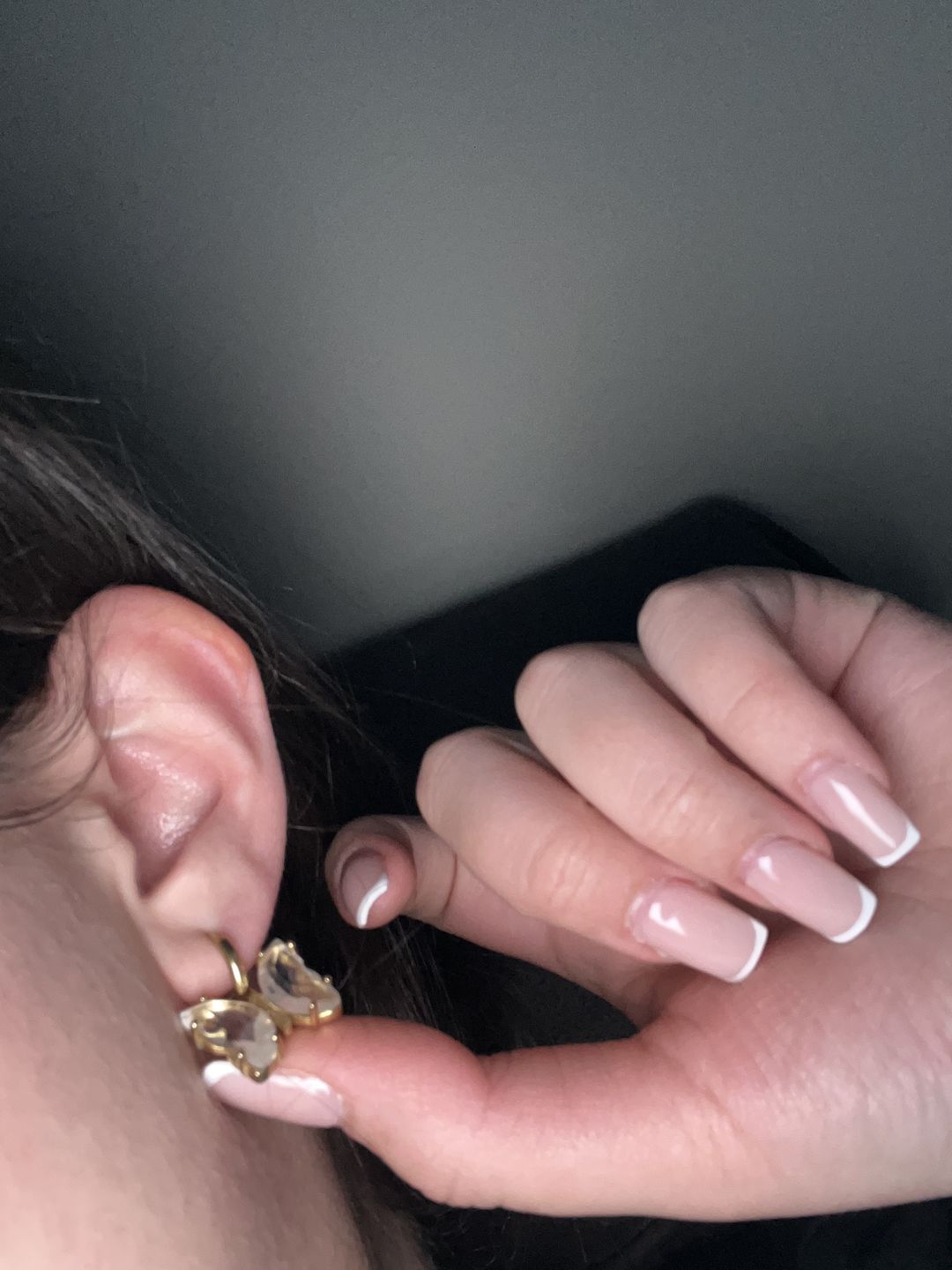 Customer photo review of Butterfly Ohrringe | 18K vergoldet