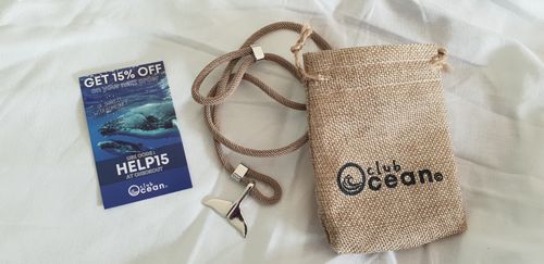 Customer photo review of "Whale" tracking bracelet