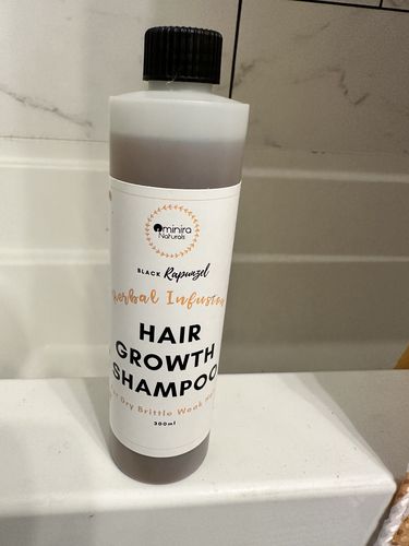 Customer photo review of Herbal Infusion - Hair Growth Shampoo