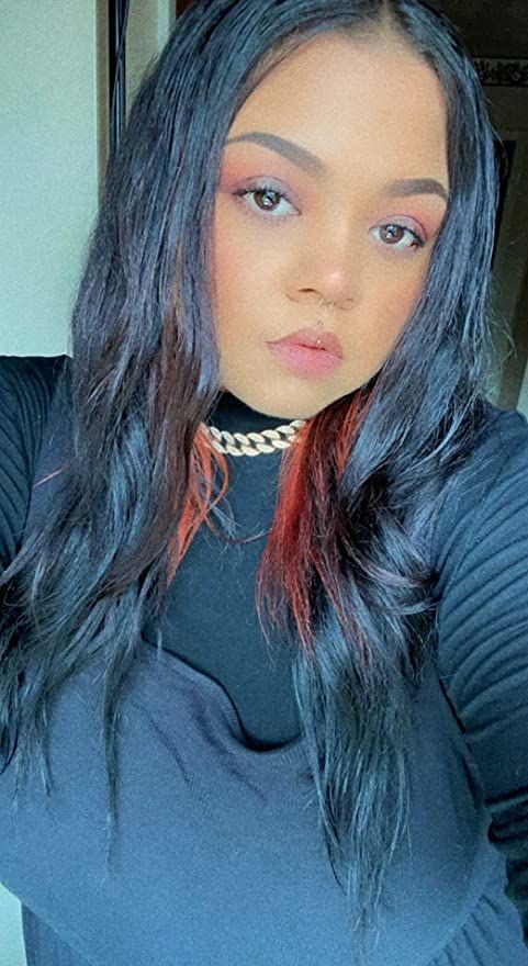 Customer photo review of Moresoo Hair Extensions Black Hair Sew In Hair Weave Hair Bundles（#1）