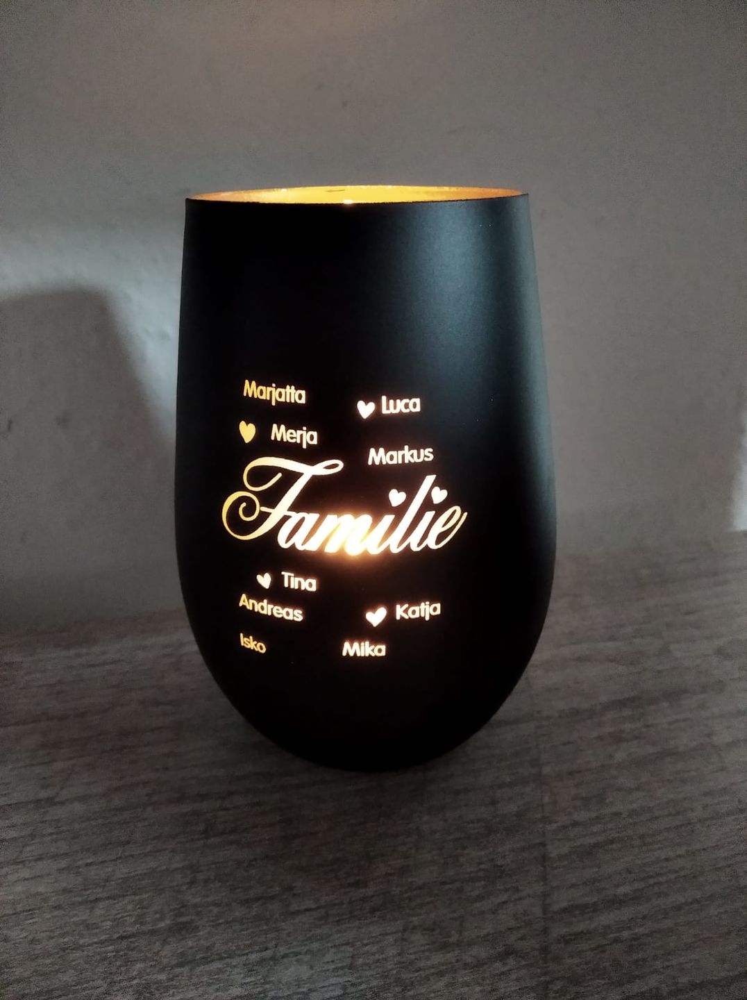 Customer photo review of Familie ist... - Familien-Windlicht