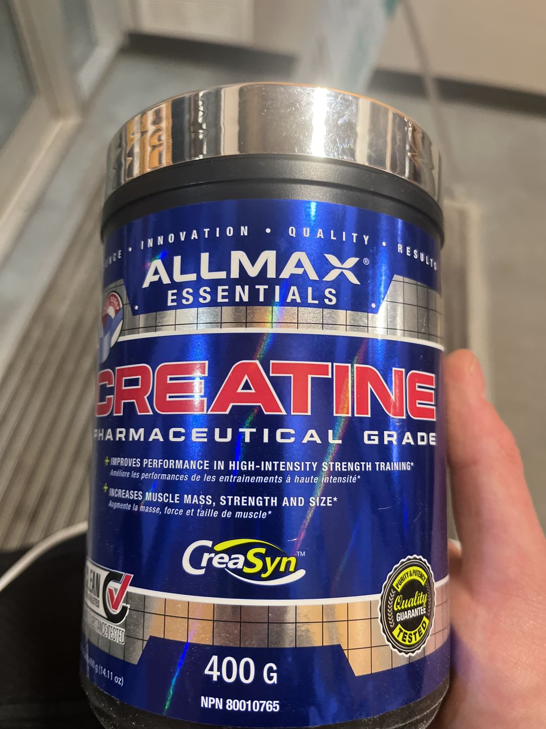 Customer photo review of Allmax - Creatine Monohydrate 400g