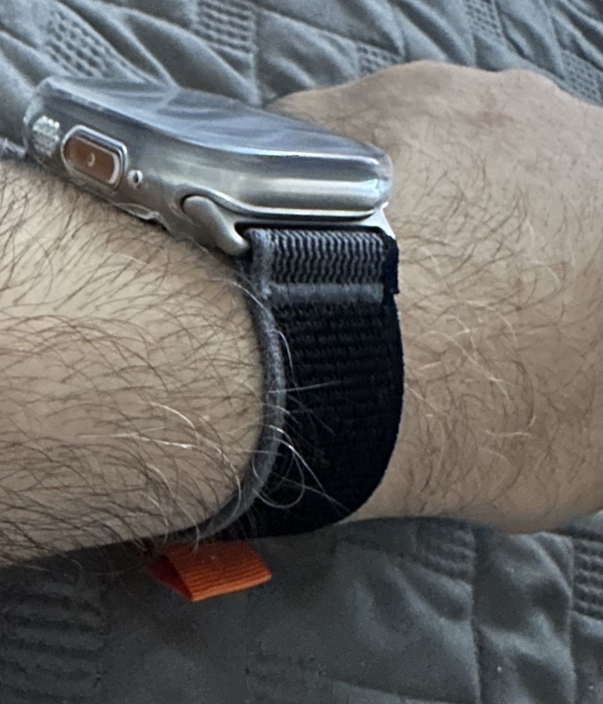 Customer photo review of Trail Loop Apple Watch Band
