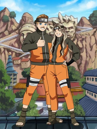 Customer photo review of Naruto Style Custom Portrait
