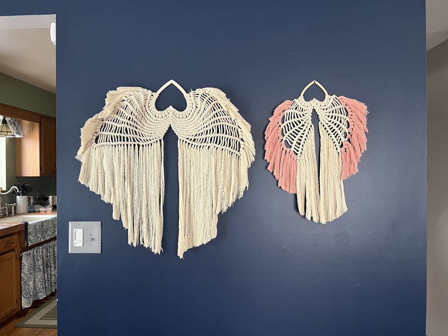 Customer photo review of Unfinished Wood Border Hollow Frame Heart Silhouette - Craft- up to 24" DIY