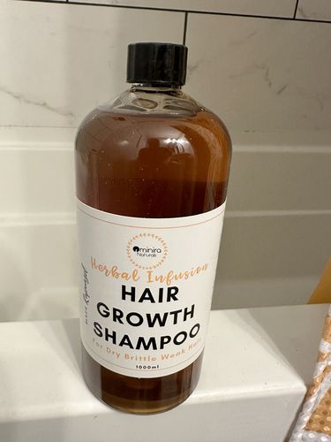 Customer photo review of Herbal Infusion - Hair Growth Shampoo